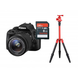 Pack Camera + SD Card + Tripod
