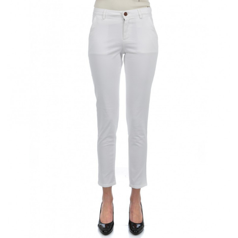 Pantalon Femme Slim en Coton Stretch