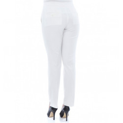 Pantalon Cigarrete Femme en Coton Stretch