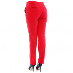 Women Pants Cigarette in Stretch Cotton