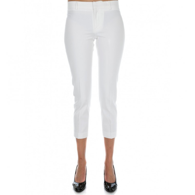 Women Pants 7/8 Slim in Stretch Mixed Cotton