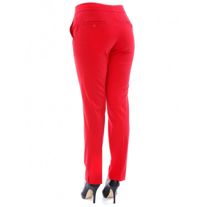 Women Pants Cigarette in Stretch Cotton