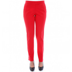 Women Pants Cigarette in Stretch Cotton