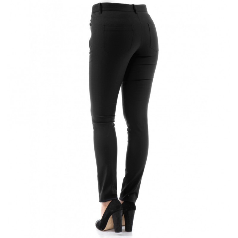 Pantalon Fuseau Femme en Coton mélangé Stretch